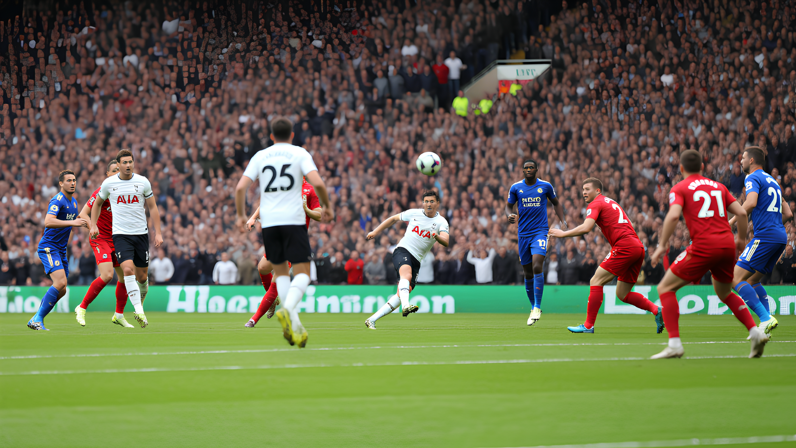 娱乐活动-包含精彩足球比赛现场观众激情澎湃，场面热烈的词条